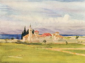 San Francesco, niedaleko Spalato (kolorowa litografia) autorstwa Walter Frederick Roofe Tyndale