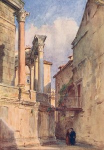 Mauzoleum, Spalato (kolorowa litografia) autorstwa Walter Frederick Roofe Tyndale