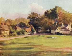 The New Forest: Swan Green, Lyndhurst (kolor lito) autorstwa Walter Frederick Roofe Tyndale