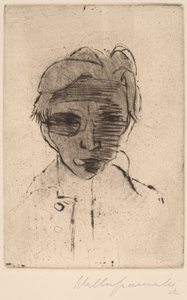 Ponura twarz, Autoportret Ciemna twarz, Autoportret, 1922.