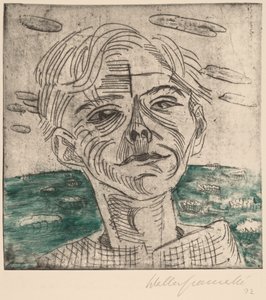 Mężczyzna nad morzem, Autoportret Mężczyzna nad morzem, Autoportret, 1923.