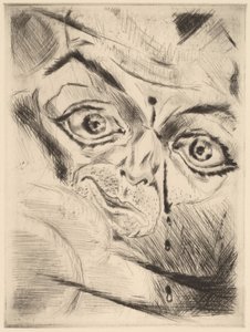 Piotr z raną postrzałową na czole, 1918.