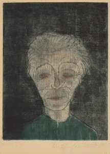 Autoportret zmęczonego człowieka, 1923.