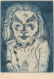 Kobieta z naszyjnikiem, 1923. autorstwa Walter Gramatte