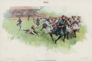 Piłka nożna to taka dobra forma, wiesz (kolor lito) autorstwa Walter Granville Smith