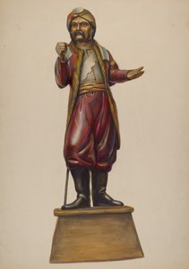 Rysunek sklepu z cygarami, c. 1937. autorstwa Walter Hochstrasser