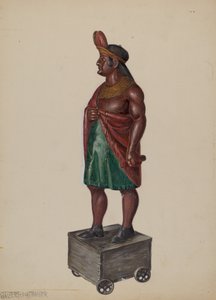 Sklep z cygarami Indian, ok. 1930 r. 1936. autorstwa Walter Hochstrasser