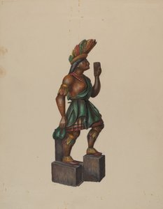 Sklep z cygarami Indian, ok. 1930 r. 1936. autorstwa Walter Hochstrasser