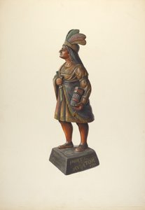 Sklep z cygarami Indian, ok. 1930 r. 1937. autorstwa Walter Hochstrasser