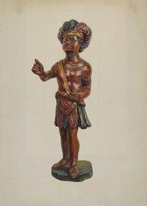 Sklep z cygarami Indian, ok. 1930 r. 1940. autorstwa Walter Hochstrasser