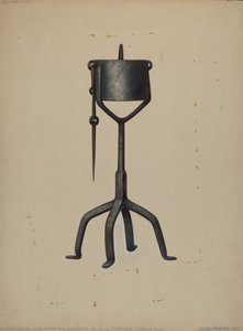 Lampa naftowa, ok. godz. 1938. autorstwa Walter Hochstrasser