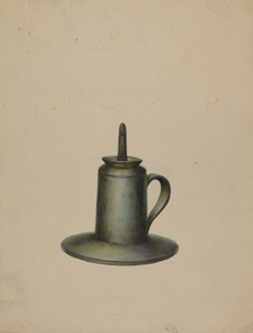 Lampa naftowa cynowa, ok. 1900 r. 1938.