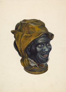 Bank Zabawek: Głowa Murzyńskiego Chłopca 1939. autorstwa Walter Hochstrasser