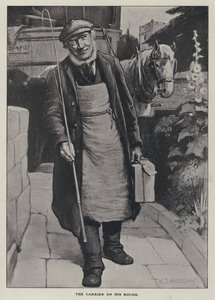 Przewoźnik na swojej rundzie (litos) autorstwa Walter Jenks Morgan