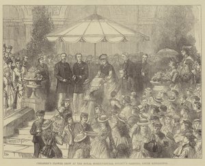 Pokaz kwiatów dla dzieci w ogrodach Królewskiego Towarzystwa Ogrodniczego, South Kensington autorstwa Walter Paget