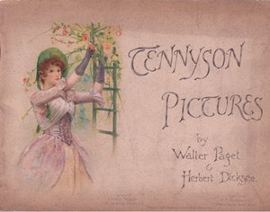 Projekt okładki przedniej (The May Queen), ilustracja z Tennyson Pictures wydana przez EP Dutton & Co, ok. 1900 (kolor litho) autorstwa Walter Paget