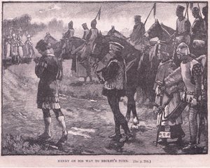 Henryk w drodze do grobowca Becketa AD 1174 autorstwa Walter Paget
