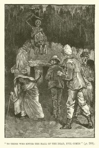 Ilustracja do Kopalni Króla Salomona autorstwa H Rider Haggard autorstwa Walter Paget