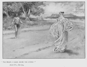 Ilustracja do Papieskiej Odysei Homera (lito) autorstwa Walter Paget
