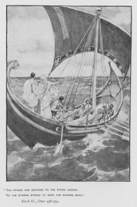Ilustracja do Papieskiej Odysei Homera (lito) autorstwa Walter Paget