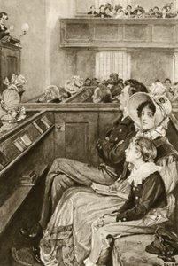 John Ruskin jako chłopiec obserwujący kaznodzieję autorstwa Walter Paget