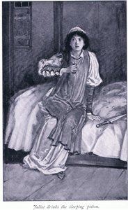 Juliet pije eliksir nasenny, 1900