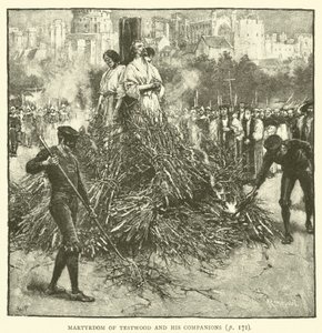 Męczeństwo Testwood i jego towarzyszy autorstwa Walter Paget