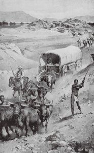 Wielka wyprawa burska do Natalu w latach 1835-36 (litografia) autorstwa Walter Paget