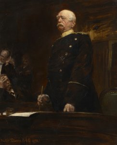 Portret księcia Bismarcka w Reichstagu autorstwa Walter Petersen
