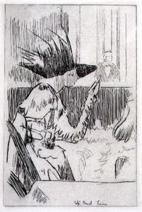 Cafe Royal w Londynie (grawerowanie) autorstwa Walter Richard Sickert