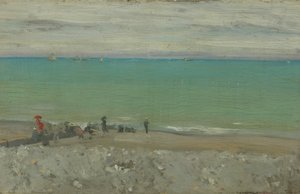 La Plage, Dieppe, ok. 1885 (olej na desce) autorstwa Walter Richard Sickert