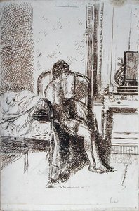 Pani Chóru (atrament na papierze) autorstwa Walter Richard Sickert