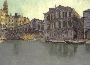 Canal Grande i Rialto, Wenecja, ok. 1895-96 autorstwa Walter Richard Sickert
