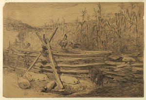 Scena Farm autorstwa Walter Shirlaw