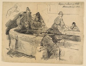 Fragment świątyni Westy autorstwa Walter Shirlaw