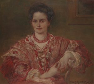 Portret Dorothei A. Dreier (1870 autorstwa Walter Shirlaw