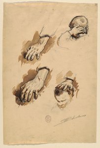Studia rąk autorstwa Walter Shirlaw