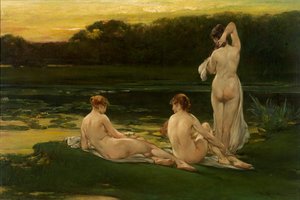 Lilie wodne, przed 1889 r.