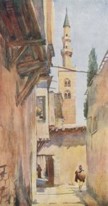 Damaszek: Minaret Jezusa autorstwa Walter Spencer Stanhope Tyrwhitt