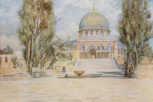 Kopuła na Skale z meczetu Al Aksa w Jerozolimie autorstwa Walter Spencer Stanhope Tyrwhitt