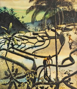 Krajobraz Preangera autorstwa Walter Spies