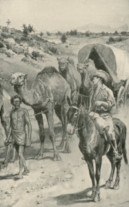 Karawana wielbłądów, Australia Zachodnia autorstwa Walter Stanley Paget