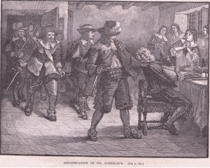 Zabójstwo dr Dorislausa AD 1649 autorstwa Walter Stanley Paget