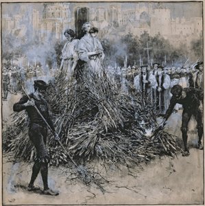 Męczeństwo Roberta Testwooda (akwarela na papierze)
