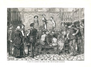 Sztuka w elżbietańskim londyńskim dziedzińcu, 1878 r.