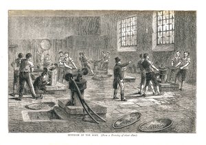 Wnętrze mennicy z rysunku ok. 1800, 1878