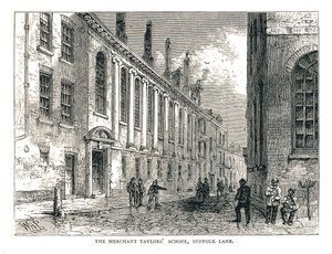 Szkoła Kupców Taylorów, Suffolk Lane, 1878 autorstwa Walter Thornbury
