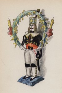 Stara zabawka namalowana przez Waltera Triera (kolorowa litografia) autorstwa Walter Trier