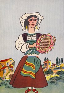 Szalone kostiumy Waltera Triera: Włochy (kolorowa litografia) autorstwa Walter Trier