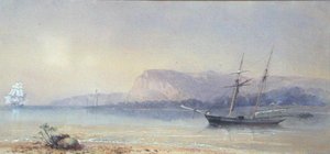 Statki na kotwicy (akwarela na papierze) autorstwa Walter William May